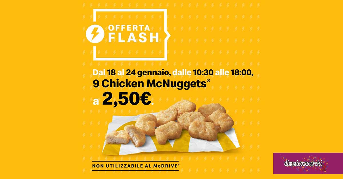 Offerta McNuggets McDonald