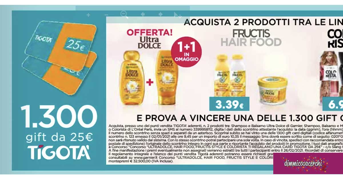 Vinci gift card con Ultra Dolce