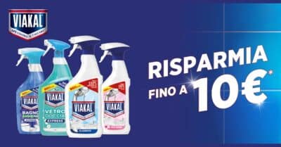 cashback Viakal rimborso 10 euro prodotti anticalcare spray e liquido