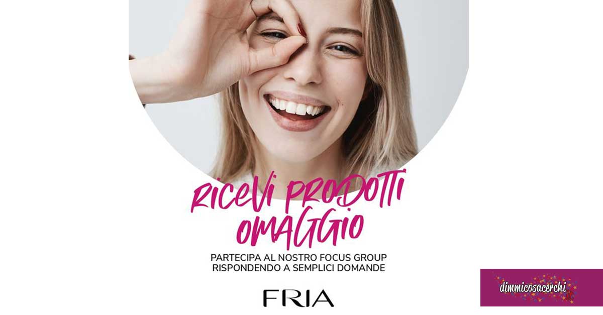 Diventa tester prodotti FRIA