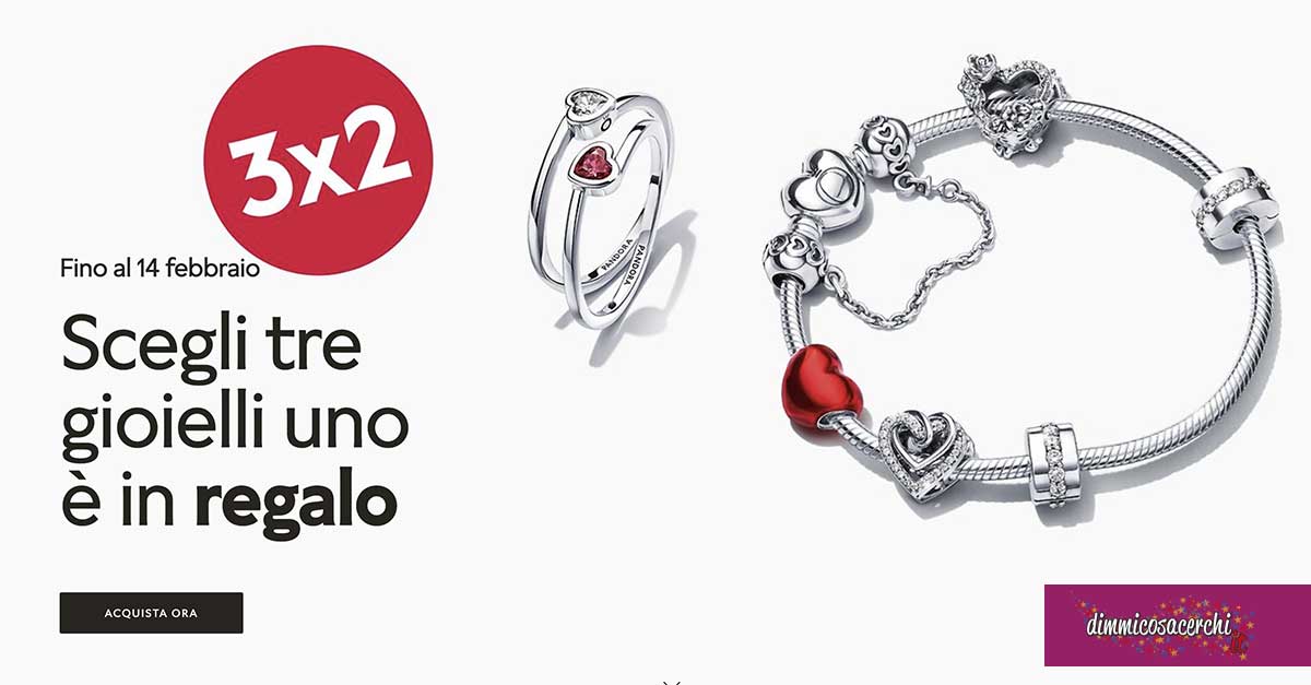 Pandora 3x2 San Valentino