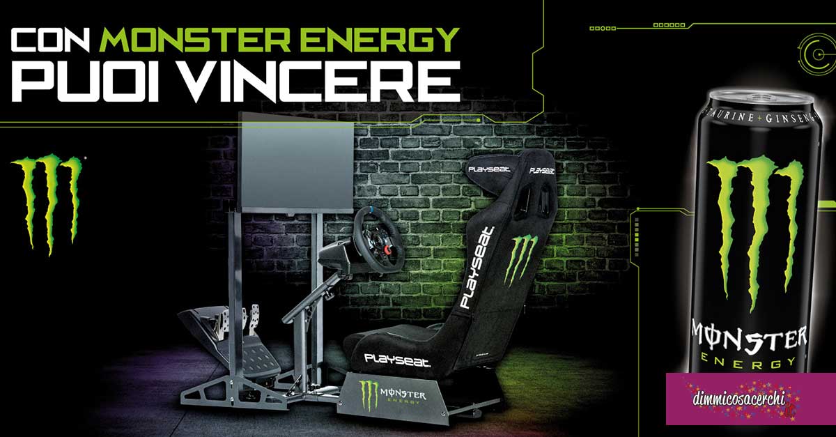 “COMPRA MONSTER E PUOI VINCERE IL RACING SIMULATOR