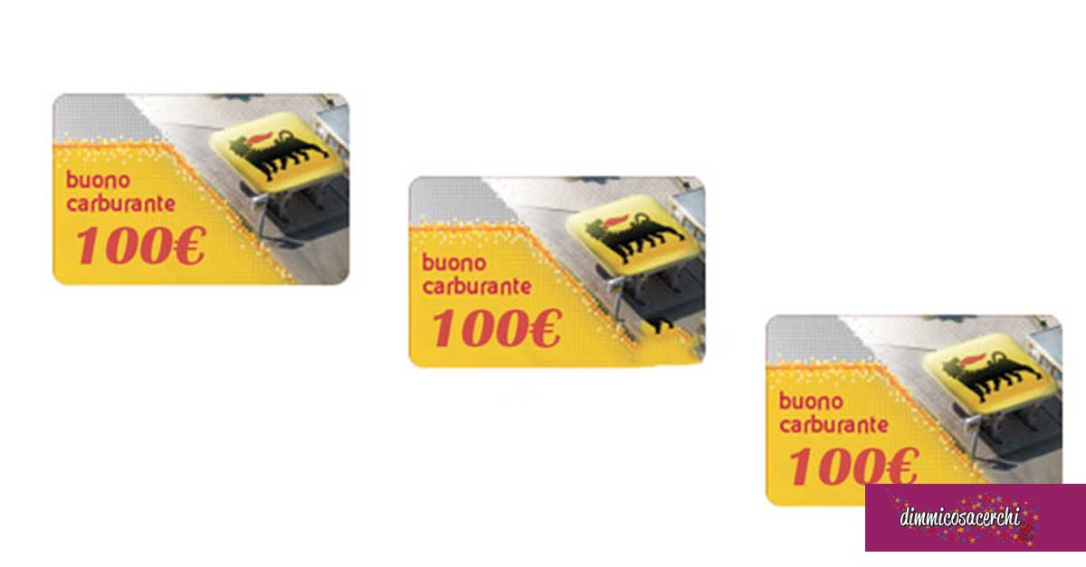 Fastweb: vinci Buoni Carburante Digitali Eni da 100€