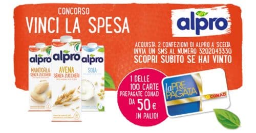 Vinci la spesa con Alpro