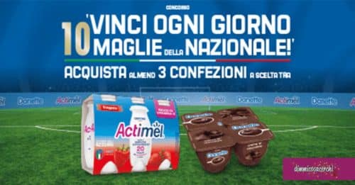 Actimel e Danette: Vinci Ogni Giorno 10 Maglie della Nazionale