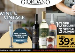 Giordano Vini: offerta frullatore incluso