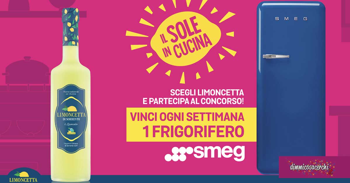 Limoncetta "Sole in cucina": vinci frigoriferi Smeg
