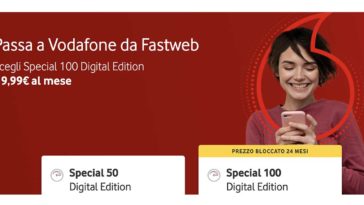 Passa a Vodafone da Fastweb