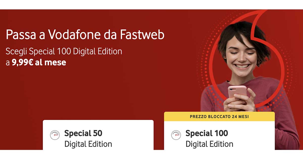 Passa a Vodafone da Fastweb