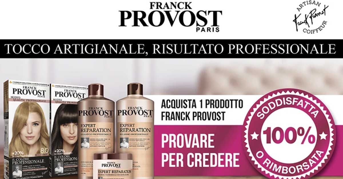 Franck Provost "Soddisfatti o Rimborsati"