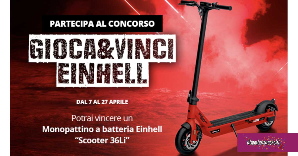 Vinci monopattino a batteria Einhell