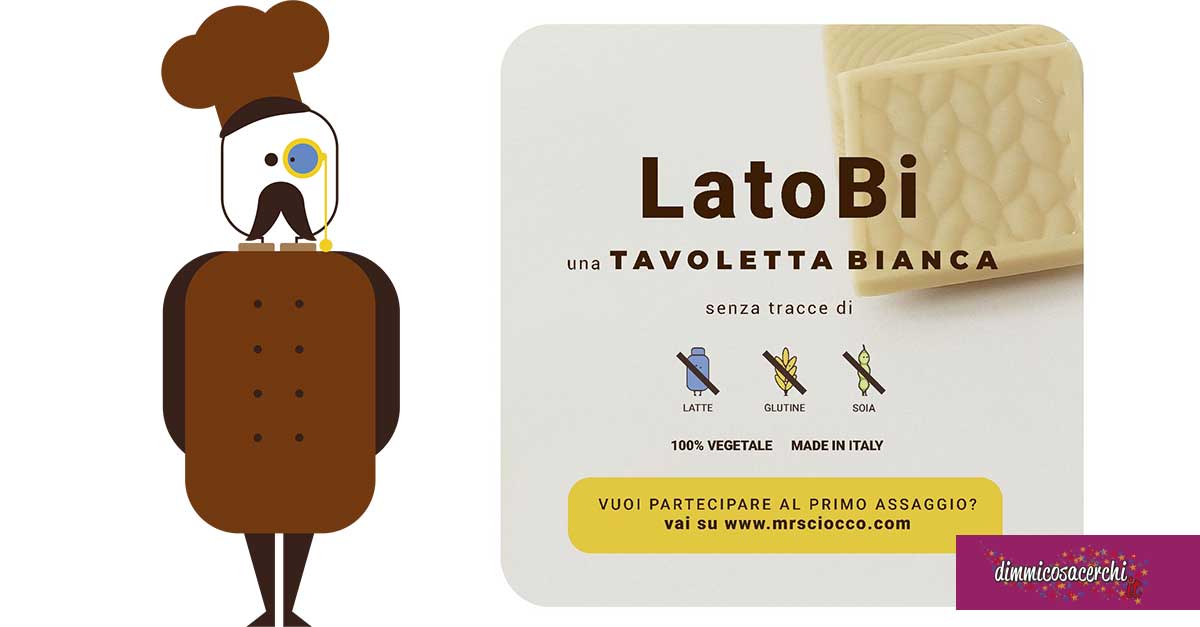 Assaggi gratuiti cioccolato bianco