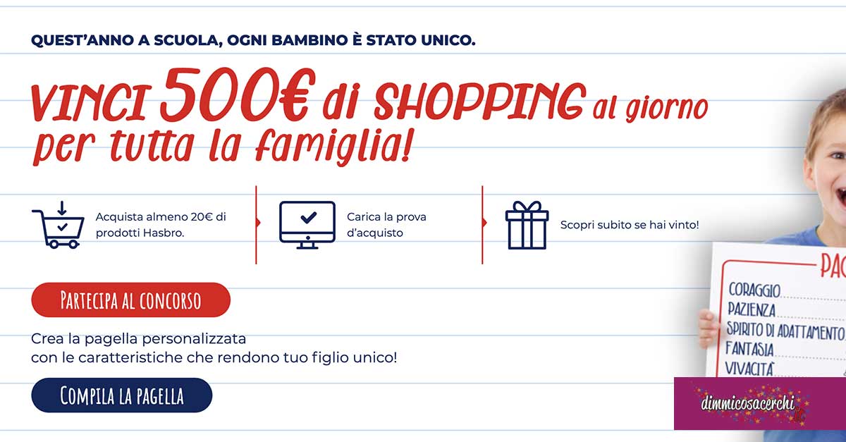 Concorso Hasbro "Oltre il voto