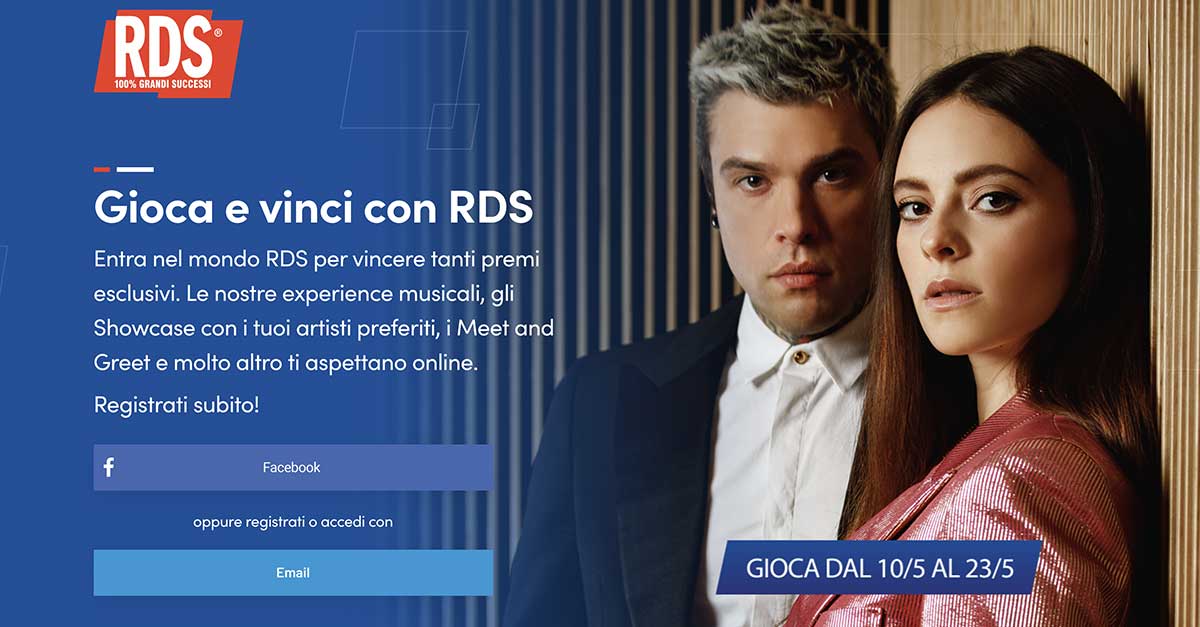 Gioca e vinci con RDS