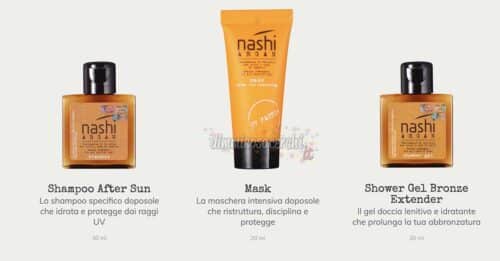Nashi Argan Sachet solare omaggio Nashi Argan Sachet solare omaggio