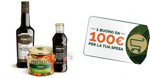 Concorso “Ponti, Obiettivo Piatto Pieno 2021”: vinci gift card da 100€