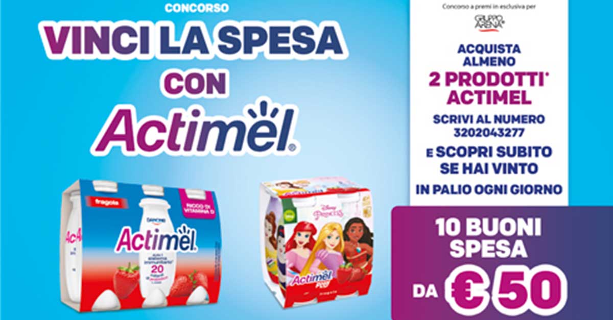 Vinci la spesa con Actimel