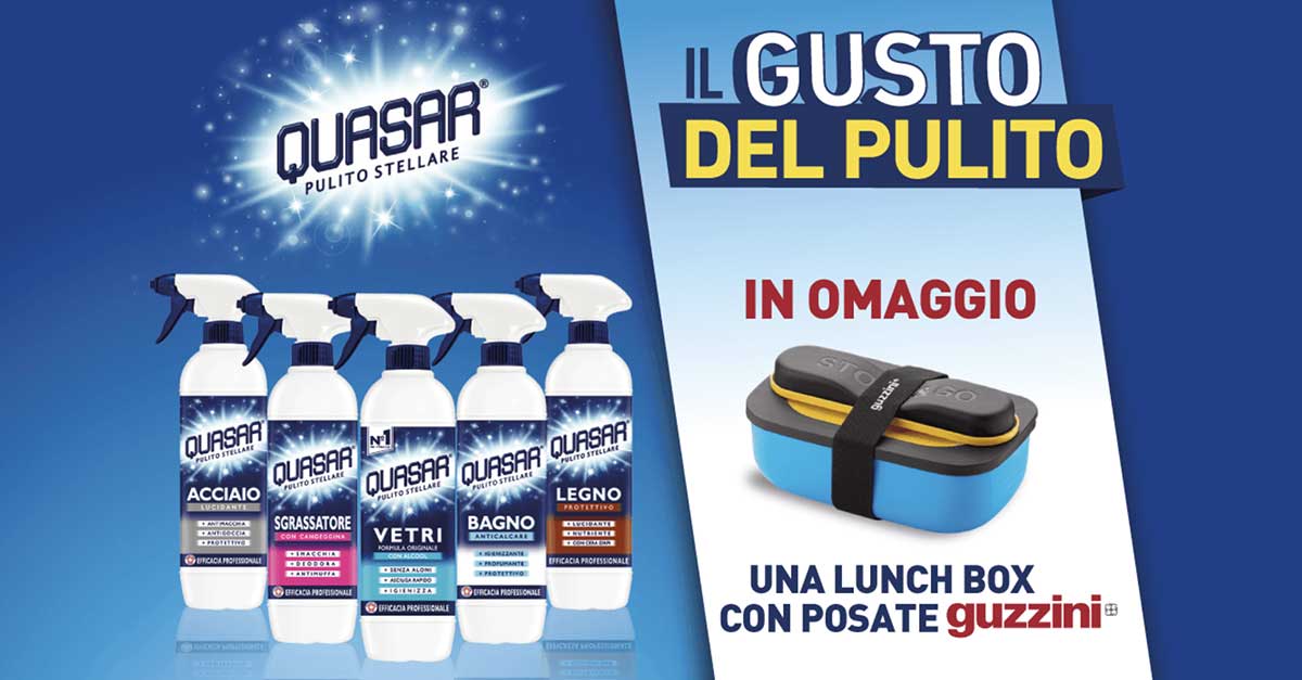 Quasar "Il gusto del pulito"