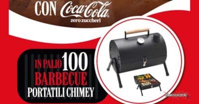 concorso Coca-Cola Megamark BBQ 2026 barbecue portatile Famila Dok WhatsApp instant win