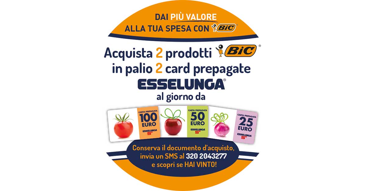 Concorso Bic Esselunga