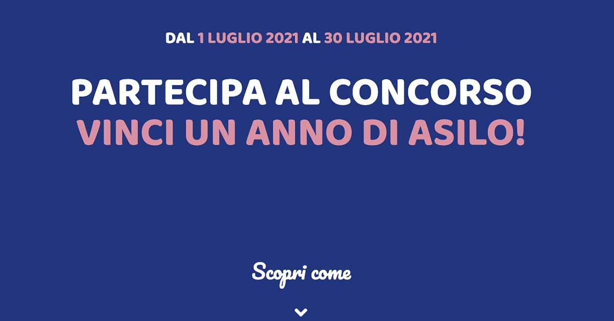 Concorso Chicco "Vinci un anno di asilo