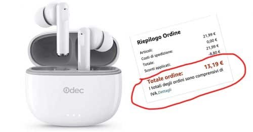 Cuffie Bluetooth offerta Amazon