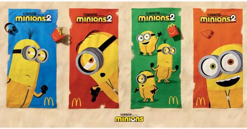 Teli mare Minions da McDonald's Teli mare Minions da McDonald's
