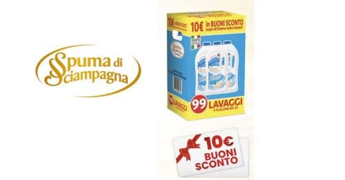 Spuma di Sciampagna “Pioggia di buoni sconto