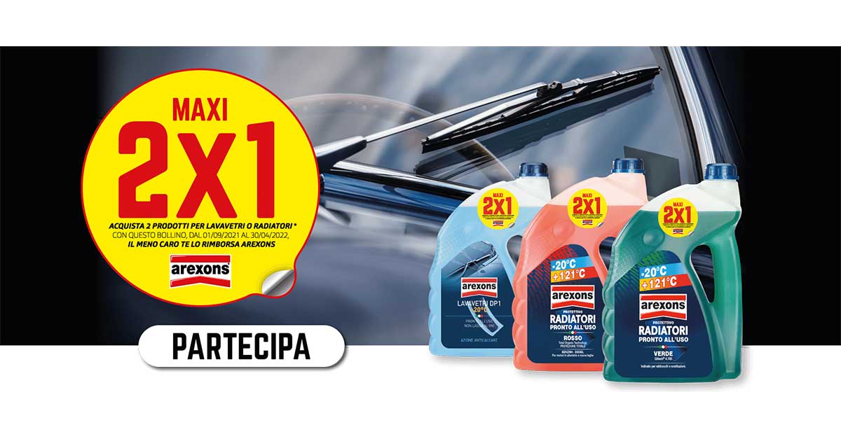 Cashback Arexons “Maxi 2×1