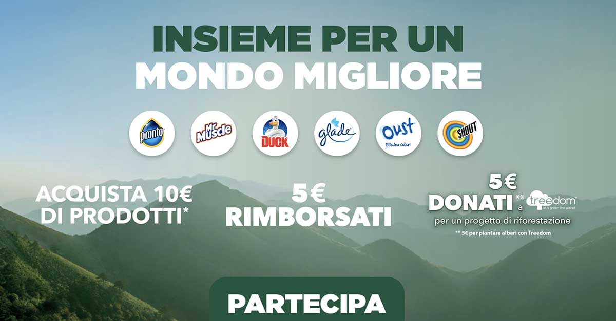 Cashback “Insieme per un mondo migliore