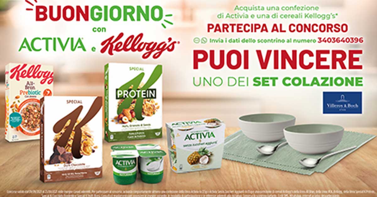 Concorso Activia e Kellogg's