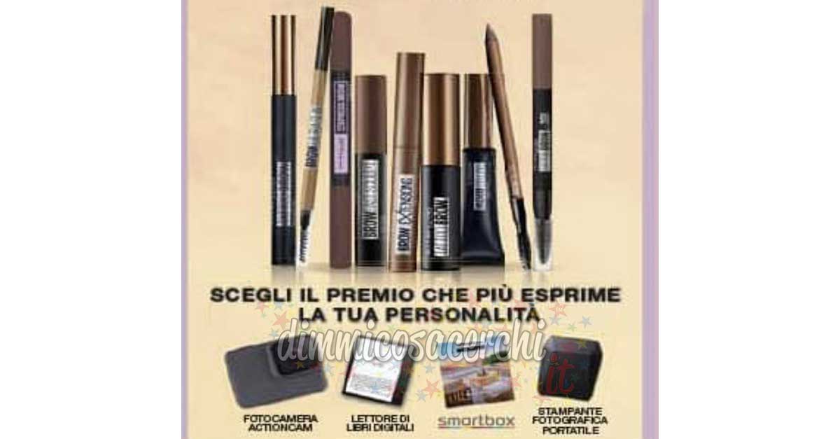 Prova a vincere il tuo premio con Maybelline