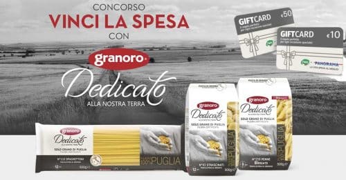 Vinci la spesa con Granoro Vinci la spesa con Granoro