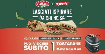 concorso Lasciati ispirare da chi ne sa biG Roberto KitchenAid tostapane instant win