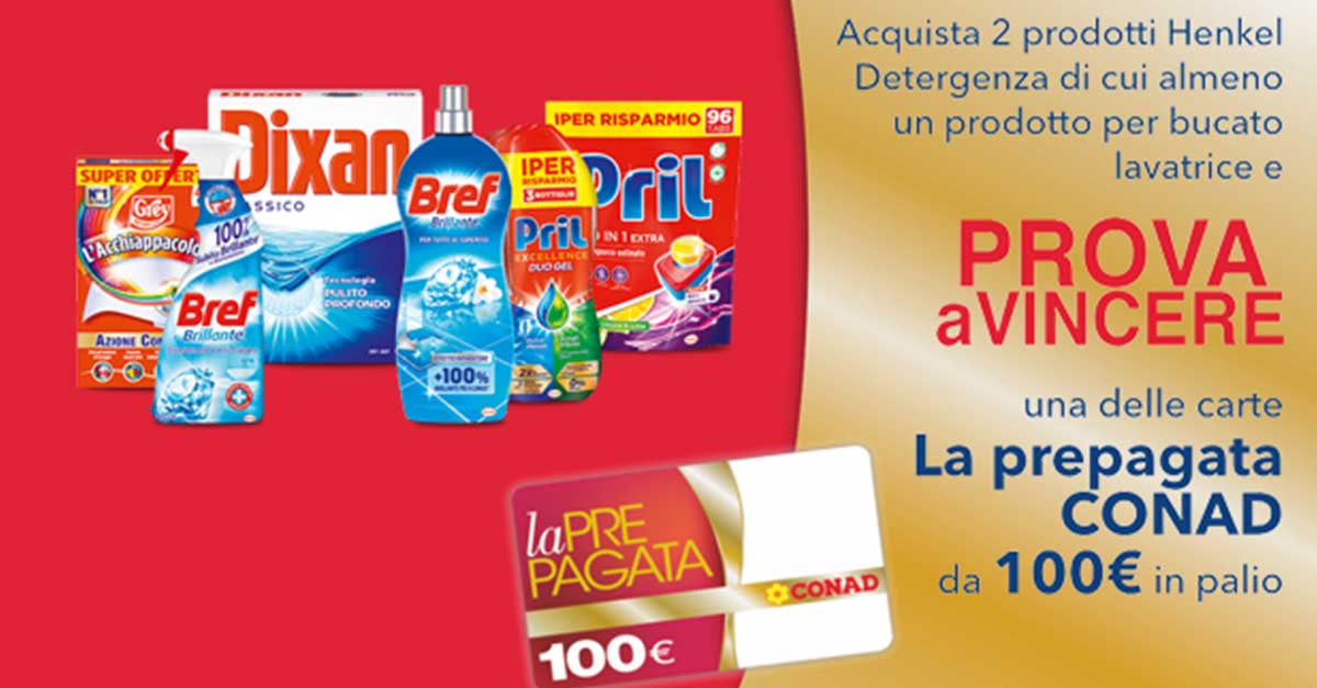 Henkel e Conad si fanno in 100 per te