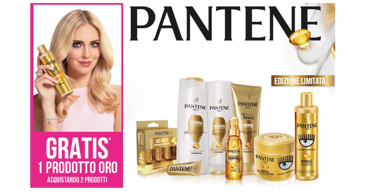 Pantene rimborsa il prodotto oro