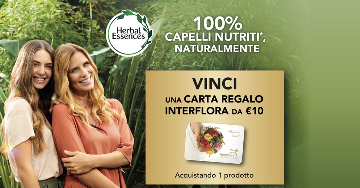 Vinci Interflora con Herbal Hessence