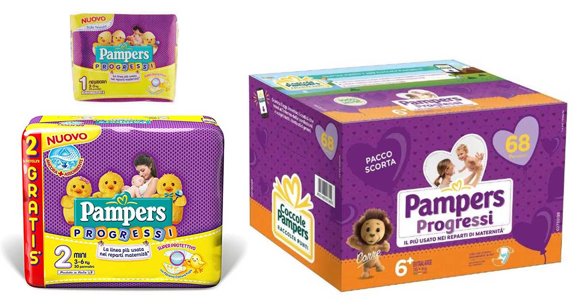 Con Pampers puoi vincere 6 mesi di pannolini gratis