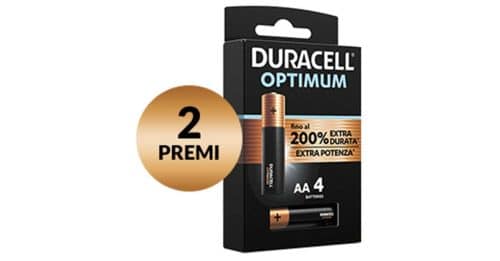 Premio certo "Duracell Extra Potenza"