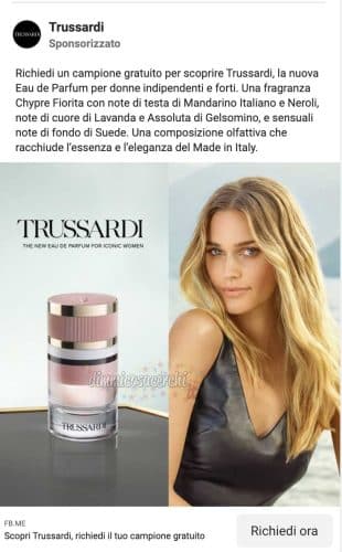 Campioni omaggio Trussardi Eau de Parfum