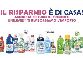 Cashback Unilever "Il risparmio è di casa
