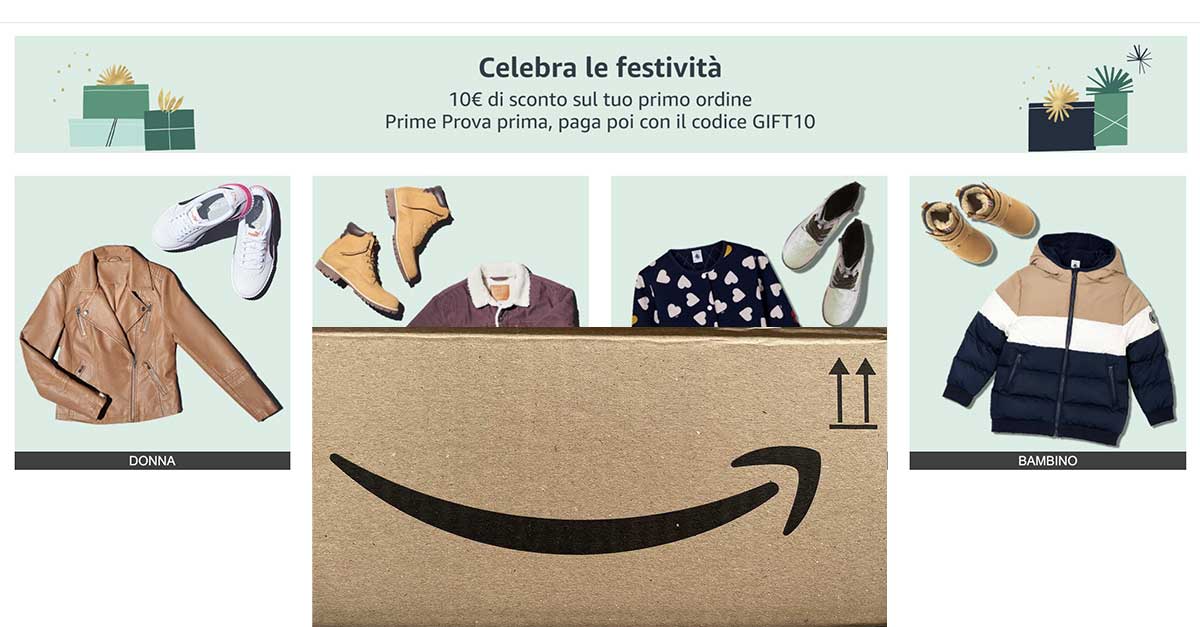 Codice sconto "Prime Prova prima, paga poi