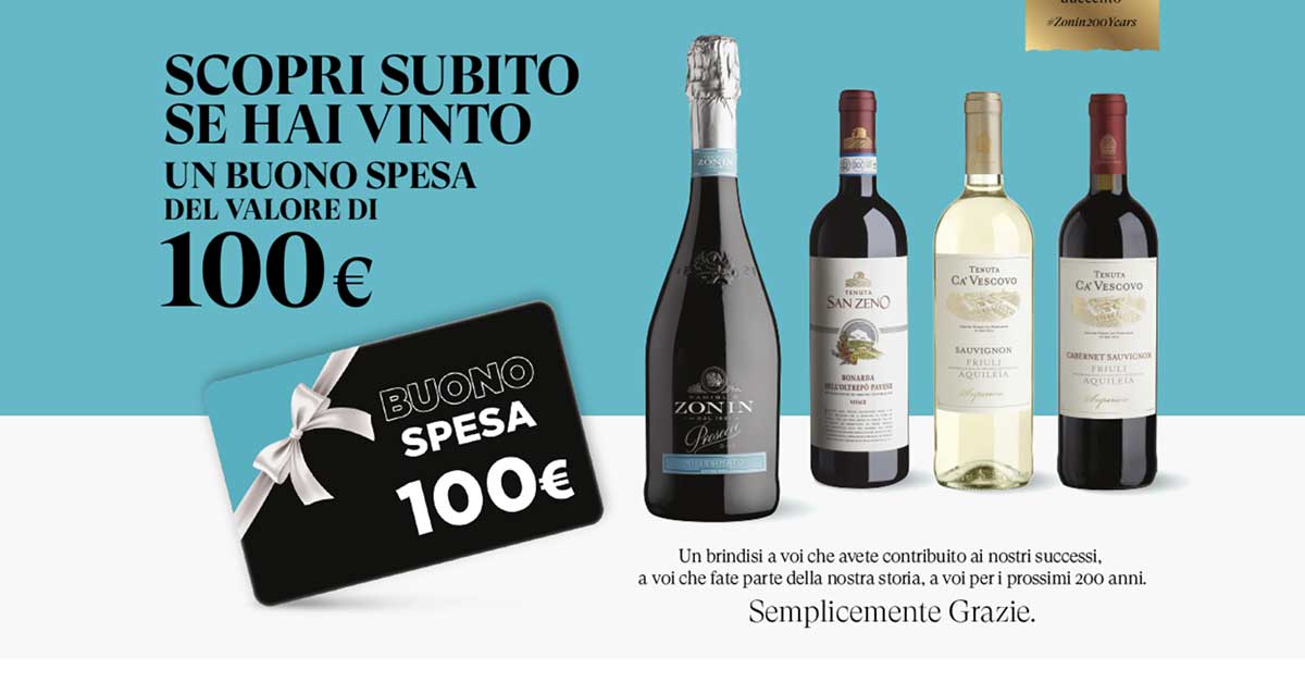 Concorso Zonin "Brindiamo insieme a voi