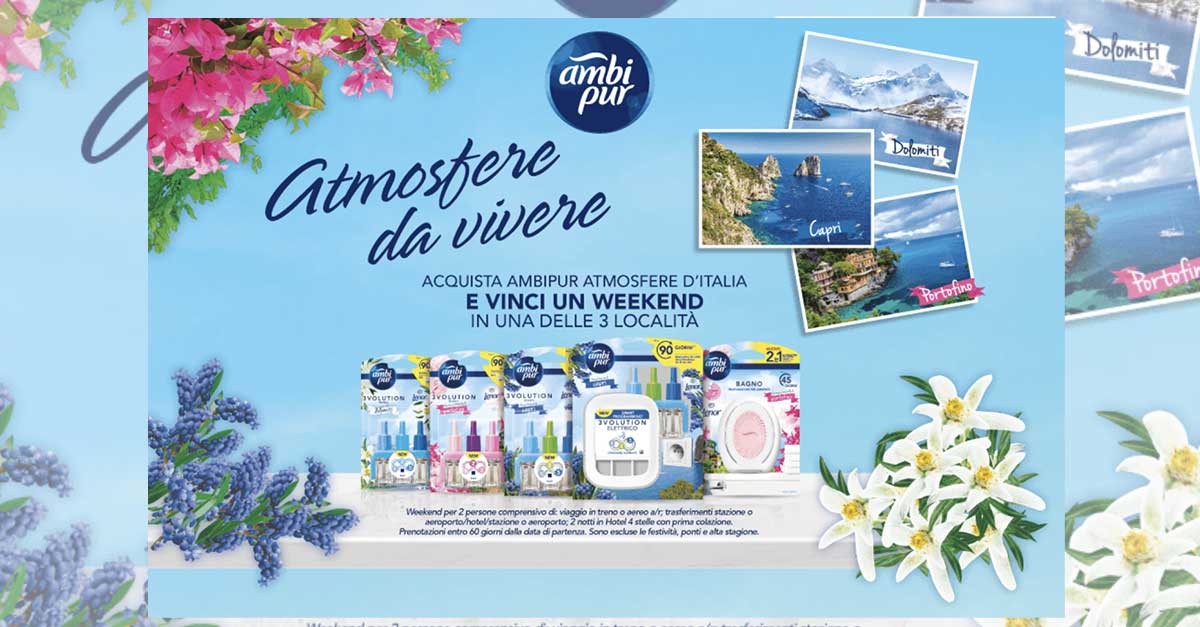 Con Ambipur vinci weekend