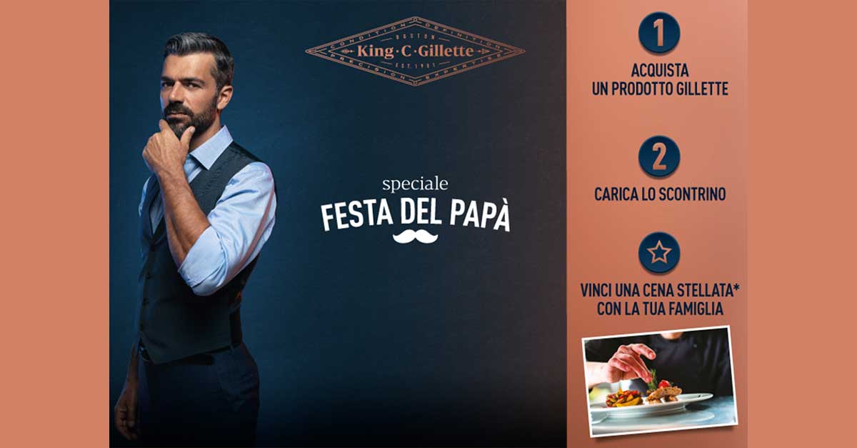Concorso Gillette "Cena stellata