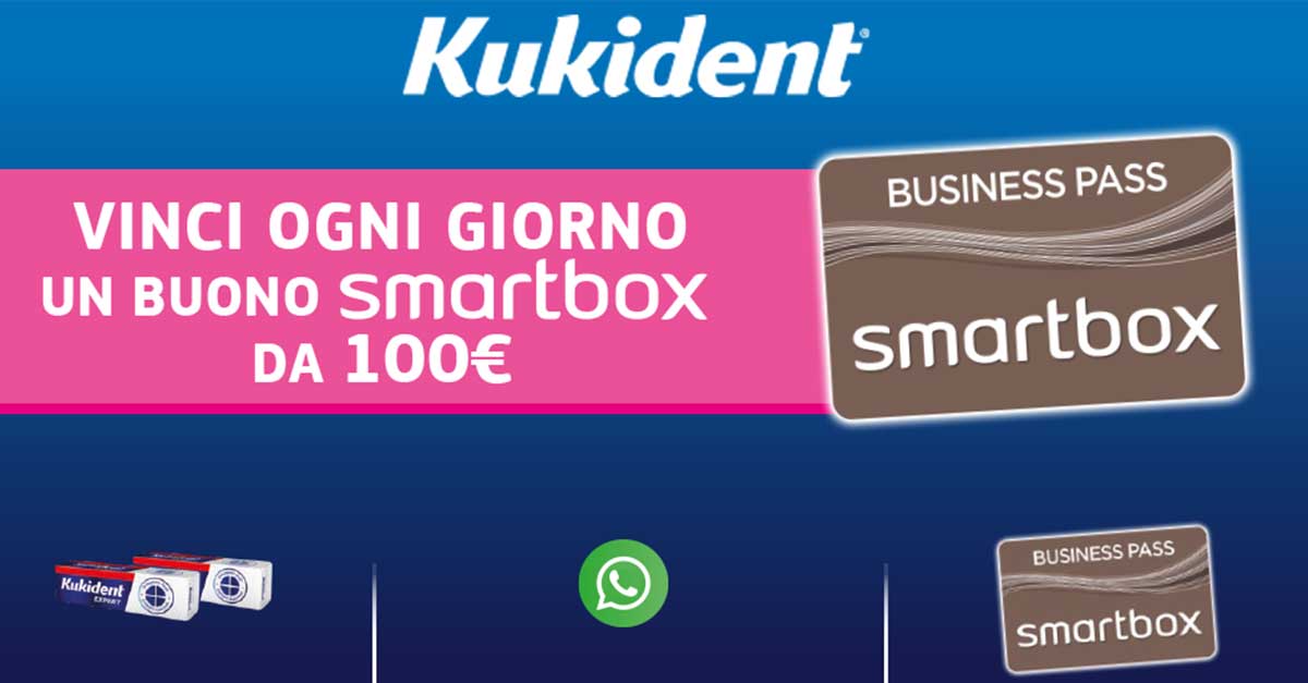 Vinci con Kukident un buono Smartbox