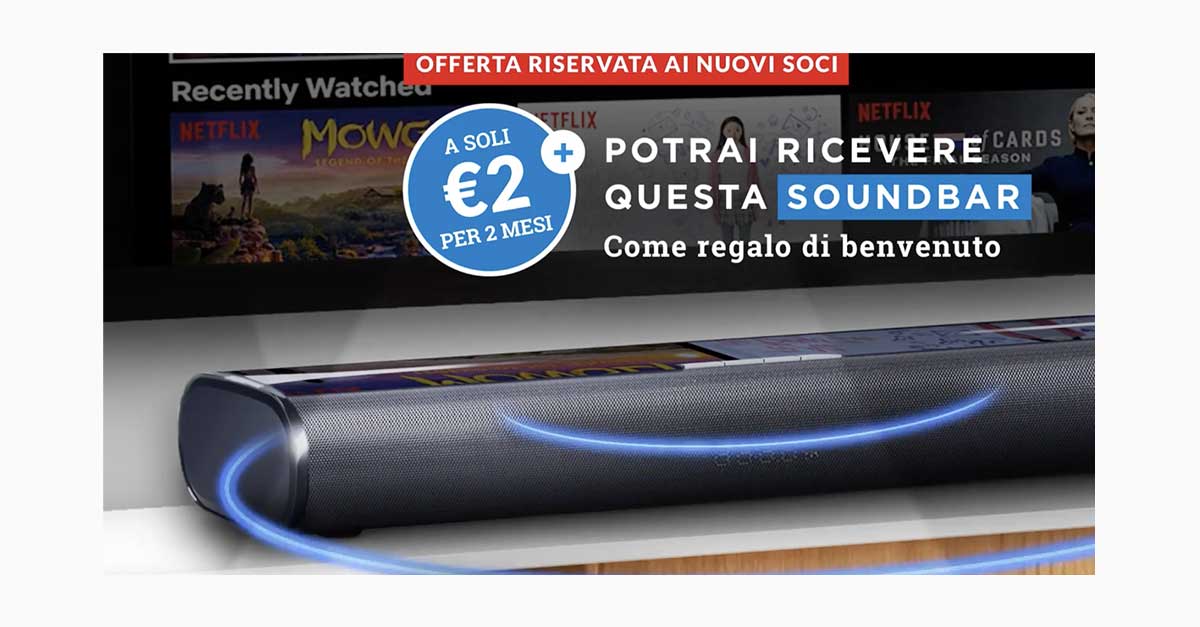 Altroconsumo: soundbar come regalo di benvenuto 2022