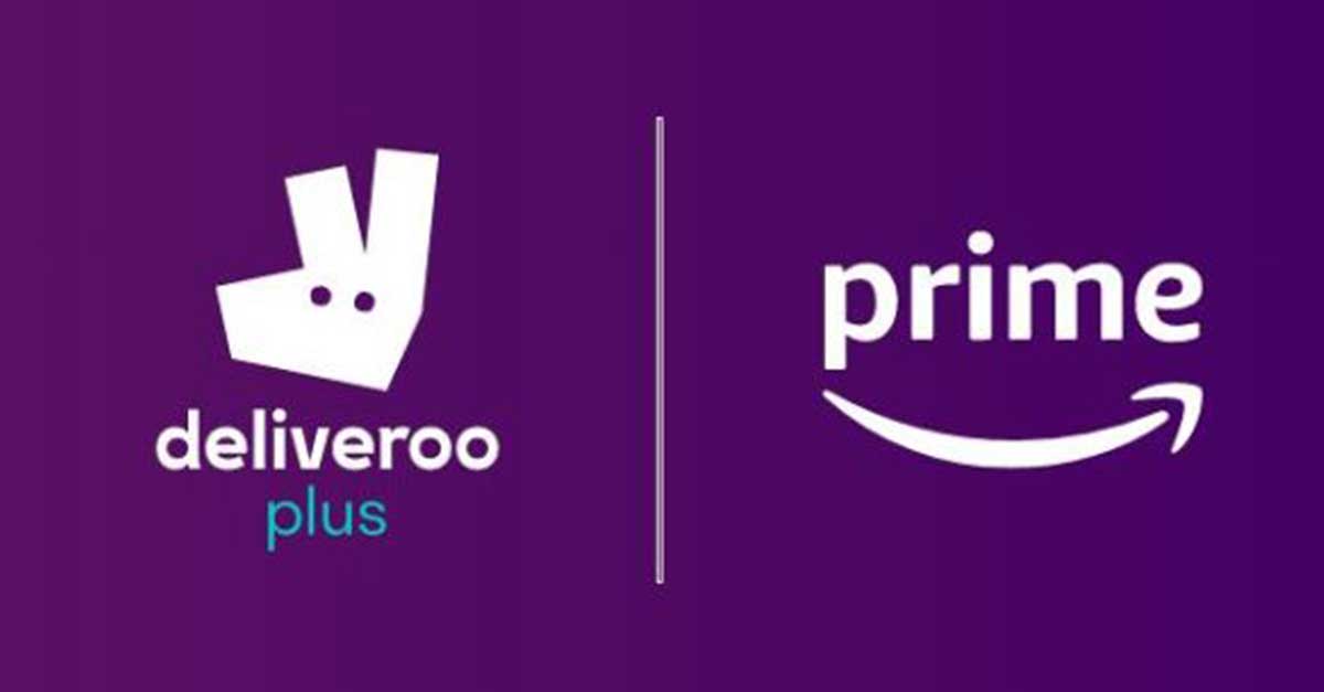Deliveroo Plus incluso in Amazon Prime