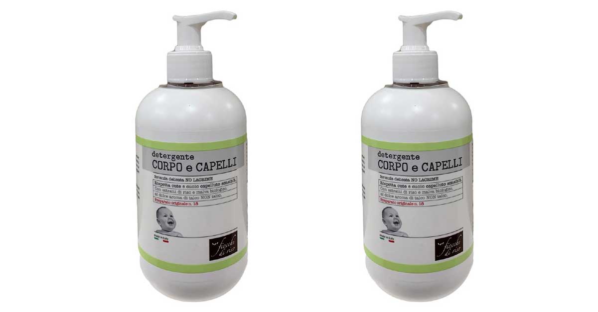 Detergente Corpo e Capelli Talco Fiocchi di Riso