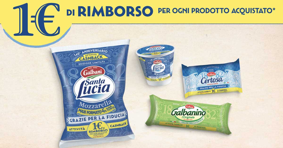 Galbani "Cashback edizione speciale 140